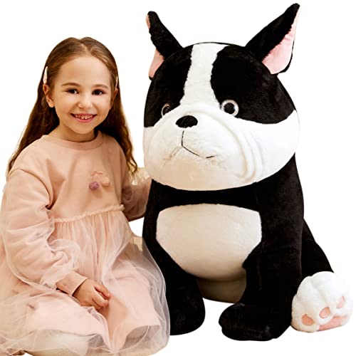 IKASA Giant Dog Stuffed Animal French Bulldog Plush Toy,25\" Large Big Jumbo Puppy Soft Toys, Huge Size Cute Fluffy Fat Plushie,Gifts for Kids Girl