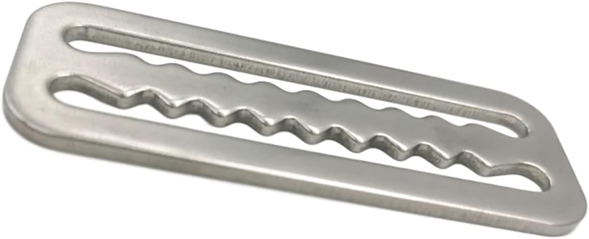 Stainless Steel Serrated Slide Weight System 2.36x2.04x0.9in for Outdoor & Climbing