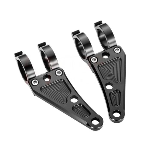 Soporte montaje barra luz moto con abrazadera ajustable de 30mm a 52mm para focos