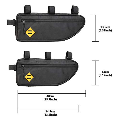 Anself Saco de quadro de triângulo de bicicleta de bicicleta Pacote de saco de armazenamento de bici