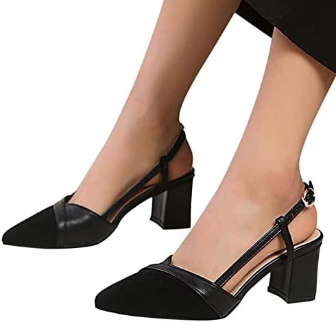 Women's Pointed Toe Ankle Strap High Heel Stiletto Dress Pumps Shoes Party Wedding Footwear Zapatos de tacón de aguja con correa en el tobillo y puntera en punta para mujer