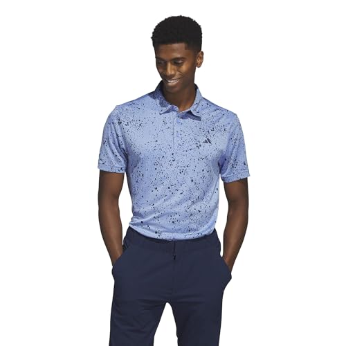 Amazon.com: adidas Men's Jacquard Polo Shirt, Blue Fusion, 2X