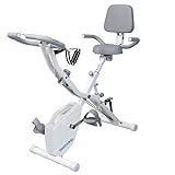 BARWING(バーウィング) フィットネスバイク スピンバイク トレーニングバイク 静音 折りたたみ 組み立て簡単 (05.ホワイトグレー, 01.本体のみ)