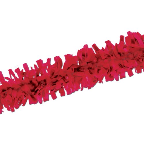 Red Tissue Festooning 25-Foot
