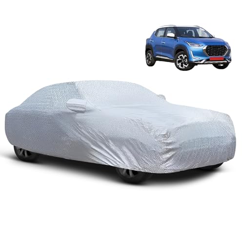 Image of Autofy Car Cover Waterproof SilverShield for Nissan Magnite [Year 2020 Onwards] - Magnite Car Cover Dust & UV Protection Magnite Car Body Cover with Mirror Pocket Soft Cotton Lining