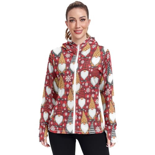 Rashguard zippé pour femme GuoChe avec protection UV et tissu rafraîchissant