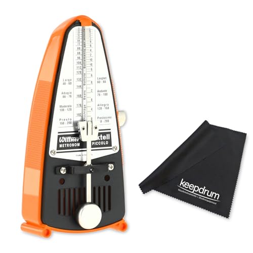 Métronome mécanique Wittner Taktell Piccolo Orange évitez les variations de tempo avec précision