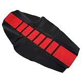 Bedingung: 100% nagelneu D DOLITY 1 Stück Motorrad Sitzbezug Motorradfahrer Sitzbezug Schutz weiche Anti-Rutsch-Motorrad-Sitzbezug - rot