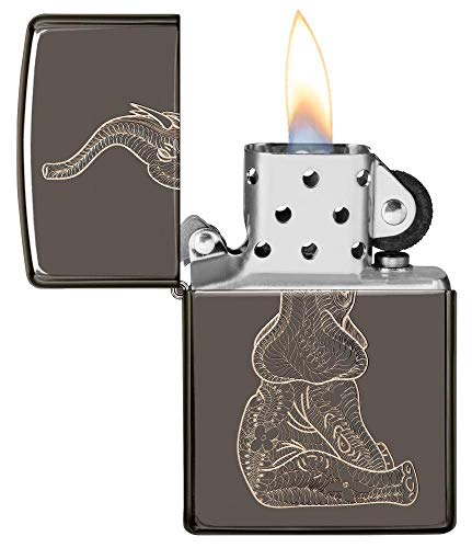 Zippo Zentangle Elephant Pocket Lighter
