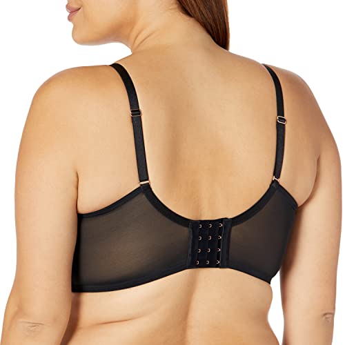 Gossard Women's Vip Indulgence Longline Plunge Bra, Black (Black/Plum), (32) 32C #TOP1