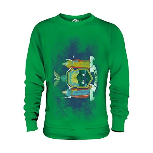 Candymix delstaten New York elegant flagga unisex herr dam sweatshirt