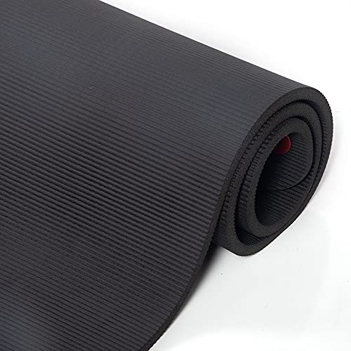 Power Systems Premium Hanging Club Exercise Mat, 56 X 23 X 3/8 Inches Thick, Jet Black (93834) #TOP3