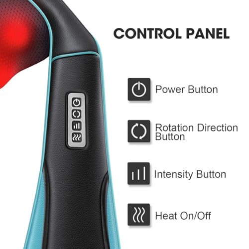 Image of MagicMakers Shiatsu Neck Massager with Heat for Pain Relief Deep Tissue - Christmas Men Gift for Women, Mom, Dad, Her, Him - Fathers Day Dad Gifts, Amazing Back & Shoulder Relief from Daughter or Son