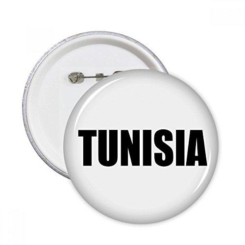 Badge Tunisie bouton rond noir pins vêtement décoration multicolore taille L