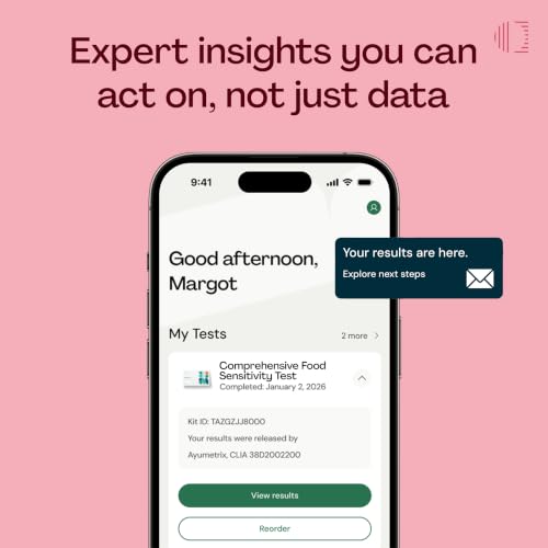 Image of Everlywell Food Sensitivity Comprehensive Test - Learn How Your Body Responds to 204 Different Foods - At-Home Collection Kit - CLIA-Certified Labs - Ages 18 Plus