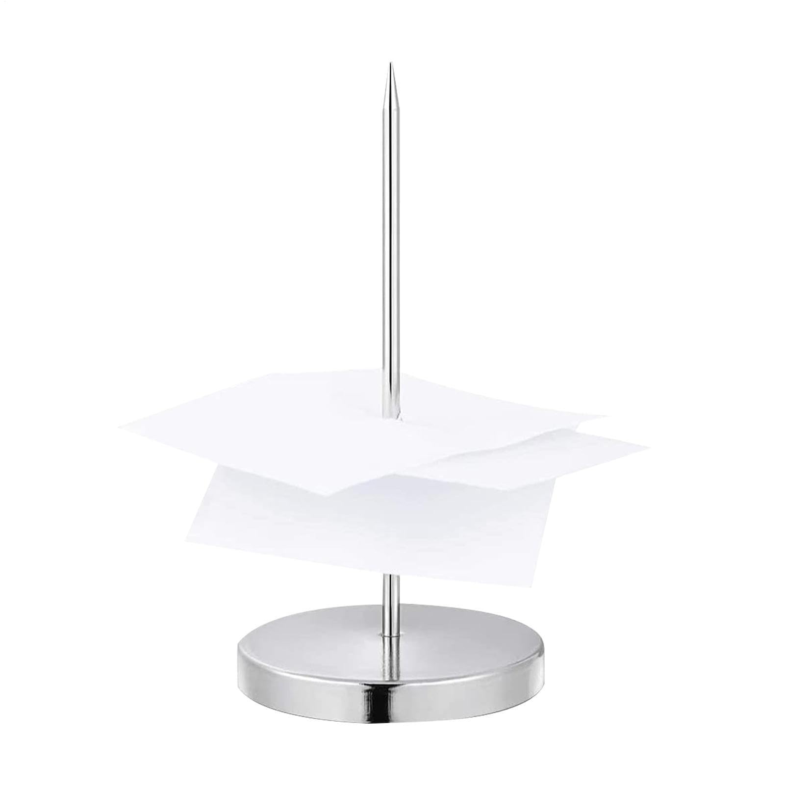 Rod Paper Holder Spike – Ticket Stabber for Restaurant, Chrome Receipt Spike | Check Spindle Bill Organizer for Kitchen Cafe Office, Takeaway Counter, Paper Note Receipt Holder Stand Tool