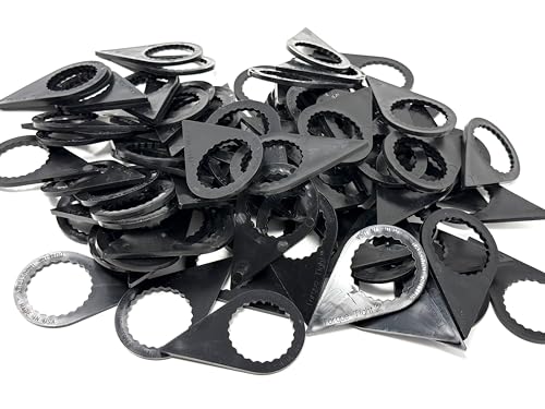 Image of 33mm Loose Lug Nut Indicators (Black) - Visual Safety Markers for Class 6-8 Trucks - Made in USA - 100-Pack