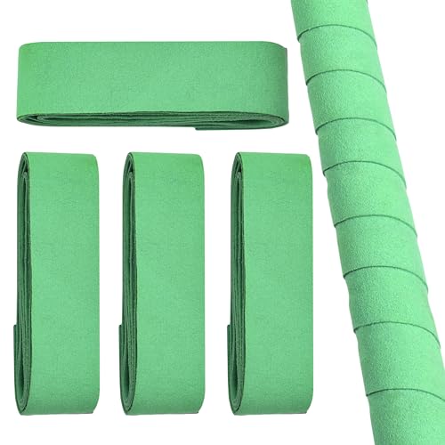 TROTH Hockey Stick Grip, Chamois Hockey Grip, Non Adhesive Hockey Tape, Anti Slip Ice Hockey Stick Tape, Soft Chamois Grip for Hockey Stick, Waterproof Indoor Hockey Grip (Mint Green, 4 Pack)