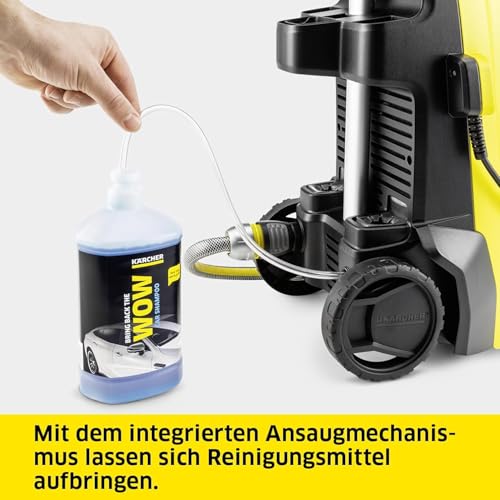 Kärcher Hochdruckreiniger K 4 Classic Home, Druck: max. 130 bar, Fördermenge: 420 l/h, Fläche: 30 m²/h, Wasserfilter, Gewicht: 4,6 kg, Hochdruckpistole, Dreckfräser, Strahlrohr, Home Kit 6
