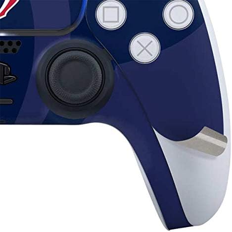 Vista 24 de Skinit Calcomanía para juegos compatible con PS5 Bundle – Diseño de logotipo grande con licencia oficial de los Houston Texans de la NFL Azul