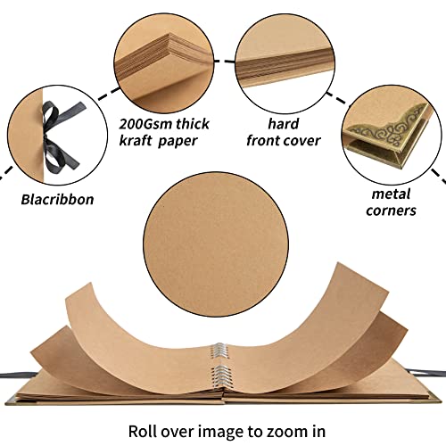 Scrapbook (8 X 8 Inch) Scrapbook Album 60 Pages Ideal For Your Diy Scrapbooking Albums Wedding And Anniversary Family Photo Album (8 * 8 Scrapbook) #TOP7