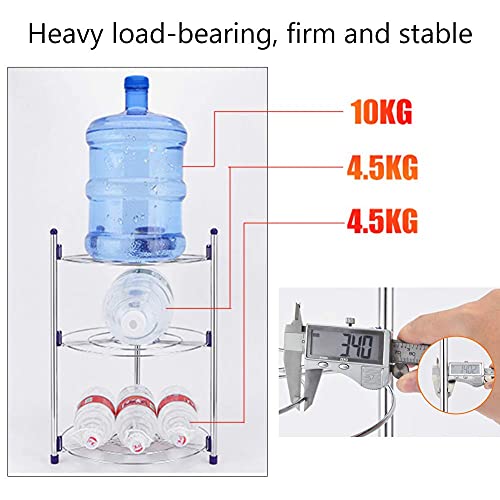 Ejoyous 5 Tiers Saucepan Stand, Pan Pot Organiser Rack, Multi-Layer Pan Rack Stand Cookware Holder Standing Storage Rack, for Electric Rice Cooker Saucepan Frying Pan Soup Pot 39.96 x 13.78in - Image 2