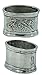 Cavagnini Handmade Pewter Napkin Rings – Set of 6 by Cavagnini – Elegant Italian Round Serviette Holders – Classic Table Décor – Made in Italy