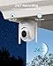 ZUMIMALL 5MP Outdoor Camera 2-Pack - 24/7 Recording Wired Power, Support 5GHz WiFi | Motion & Noise Detection, 360° PTZ Auto Tracking, Color Night Vision | IP66, Alexa Google Compatible