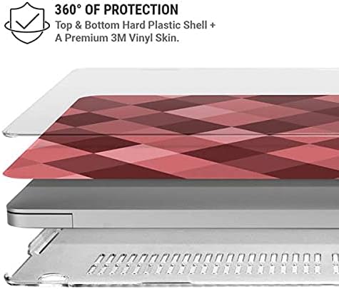 Skinit Case + Skin Compatible with MacBook Air 13in M1 (2021) Originally Designed Autumn Red Geometric Design