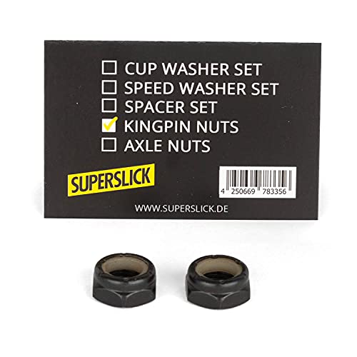 Superslick Kingpin - Tuercas para monopatín (2 unidades) Cover