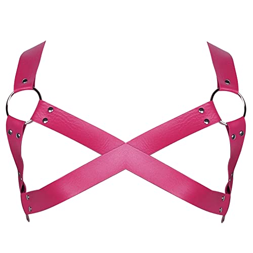 Men's Leather Body Harness Punk Chest Belt Adjustable Gothic Carnival Halloween Christmas Dance Costume Accessories