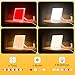 Light Therapy Lamp with Red & White Light - 10,000 Lux LED Sun Light Therapy Lamp for Face, Energy, Sleep & Skin Care, 4 Adjustable Modes & 5 Brightness Levels, Timer Function, UV-Free with Power Bank