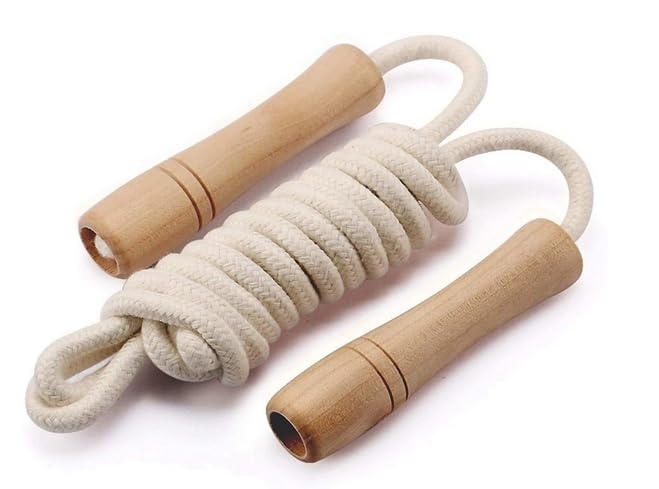 See full amazon price history chart for SS Creation Jump Rope For Kids - Wooden Handle - Adjustable Cotton Braided Fitness Skipping Rope SS Creation Jump Rope For Kids - Wooden Handle - Adjustable Cotton Braided Fitness Skipping Rope (B0CQYVTQKD) Amazon Price History, Amazon Price Tracker
