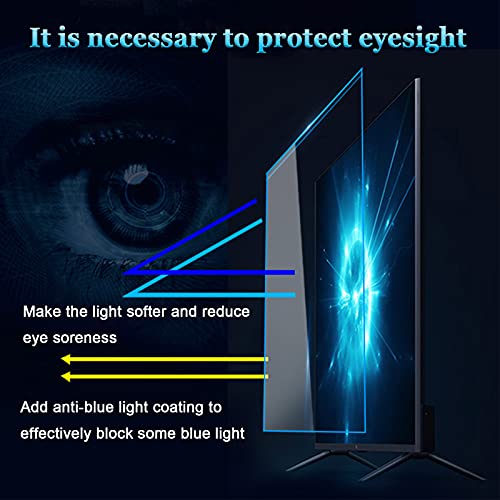 WUK 32-75 Inch TV Screen Protector, Anti Blue Light/Anti Scratch/Anti-Glare Screen Filter Relieve Eye Fatigue TV Screen Protective Cover for LCD LED