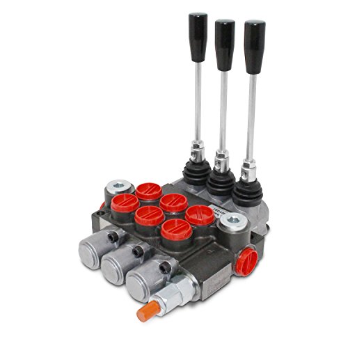 Monoblock Hydraulic Directional Control Valve, 3 Spool, 11 Gpm, Sae Ports #TOP1