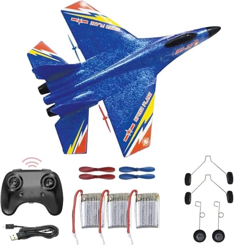 RC Plane 2.4Ghz Remote Control RTF Jet- 2 Channel Su-27 Anti-Fall Aircraft - Easy to Fly Glider with...