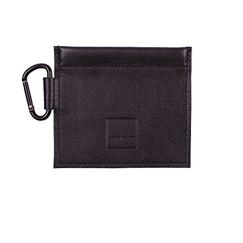 Acme Made Mini bolsa de piel auténtica con resorte, color negro AM11611