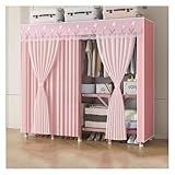 Armoire portable pliable : ce portant à vêtements est facile à installer et ne nécessite pas d'étapes d'installation complexes ni d'accessoires. Vous pouvez le faire seul pour économiser du temps et de l'énergie