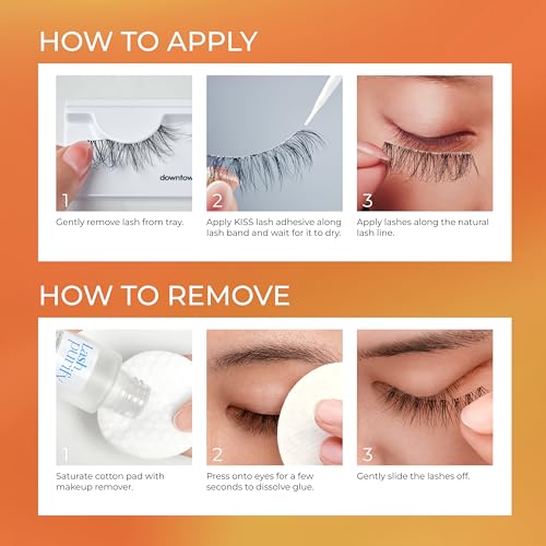 Image of KISS My Lash But Bolder, False Eyelashes, 'Slim Thicc', 16mm, Includes 1 Pair, Easy to Apply, Reusable Lash Clusters