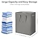 2er Pack 110L Großer Wäschekorb, faltbarer Wäschekorb Wäschesack mit langen verstärkten Griffen, freistehender Wäschekorb für Badezimmer, Freestanding Laundry Basket Bin for Bedroom