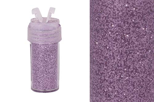 Creativery Glitzerpulver 0,26mm Dose 2,5x5,5cm mit Streudeckel Glitzerstaub Glitter Basteln Nailart Farbauswahl: Flieder 462H