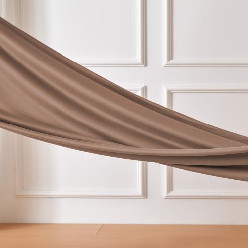 Image of Amazon Basics Jersey Knit 4-Piece Sheet Set, Wrinkle Resistant and Easy Fit, Includes 16 inch Deep Pocket Fitted Sheet, 1 Flat Sheet and 2 Pillowcases, Queen, Light Brown