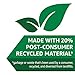 Amazon Basics 30 Gallon Multipurpose Drawstring Trash Bags, 20% Post Consumer Recycled, 50 count