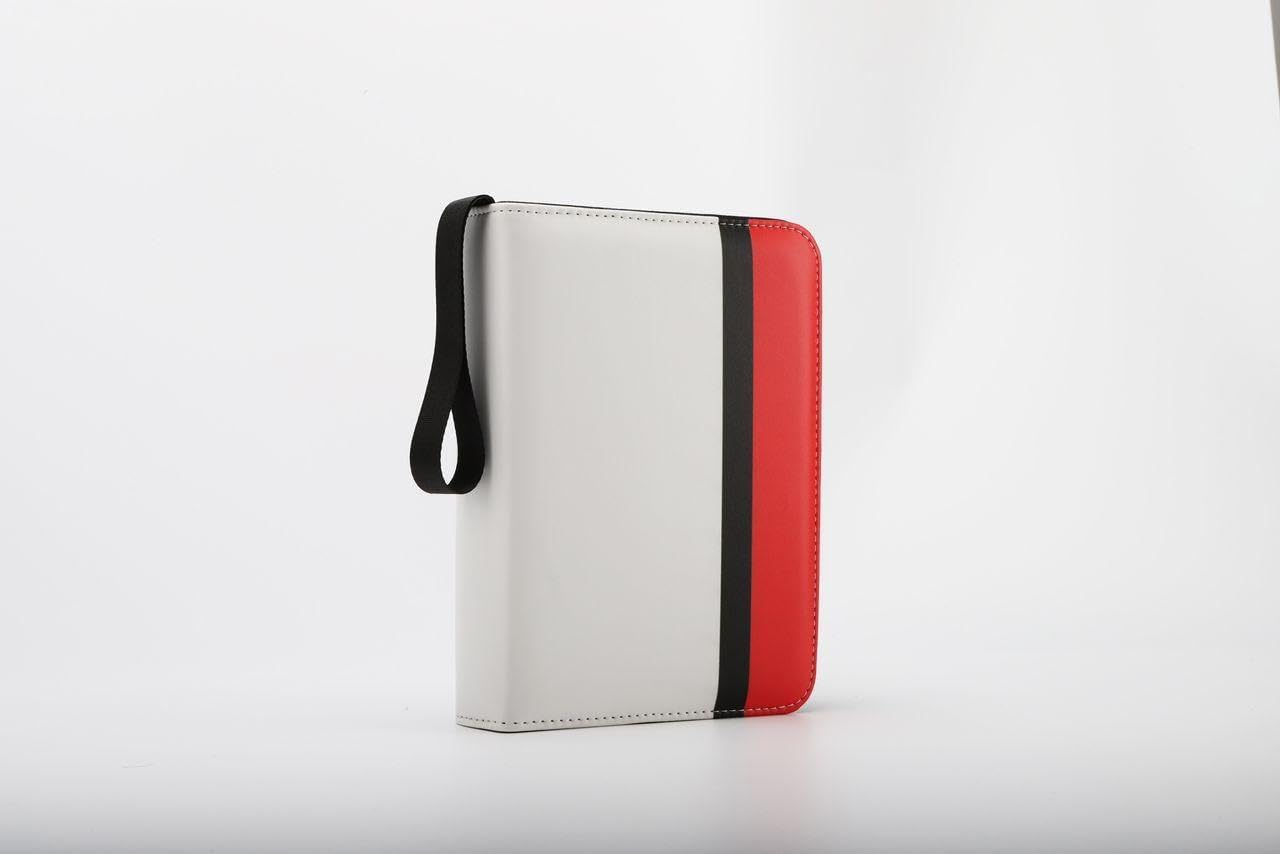 400 Pockets Trading Card Binder, 50 Double-Sided Pages with 8 Pockets Each, Fits 3"x4" Rigid Card Holders (9.7×6.9cm), Waterproof PU Leather with Zipper for Baseball, MTG, Pokémon, Yu-Gi-Oh!
