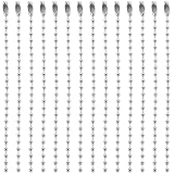 COHEALI 200 Unidades Cadena de Cuentas de Bolas de Metal de 10 Cm y 2,4 Mm Acabado Liso y Accesorio de Moda para Manualidades DIY en Interiores Muñecos y Juguetes