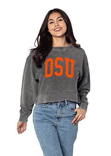 Image of chicka-d NCAA womens Corded Boxy Pullover