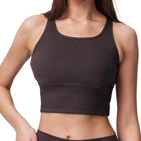 PRO-FIT Women's Sports Bra, Fitness Workout Yoga Bra, Breathable, Moisture-Wicking, Compression, Perfect for Yoga, Gym (US, Alpha, X-Large, Regular, Regular, Charcoal) Cover