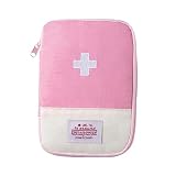PurYupearl 1 Pack First Aid Bag Empty, Empty First Aid Pouch, Mini Portable Medical Bag for Outdoor Camping Hiking Traveling Emergency Bag (Pink - Small) Sports and Outdoors