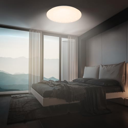 Lustre chambre LED BRILONER avec mode veilleuse et intensité variable