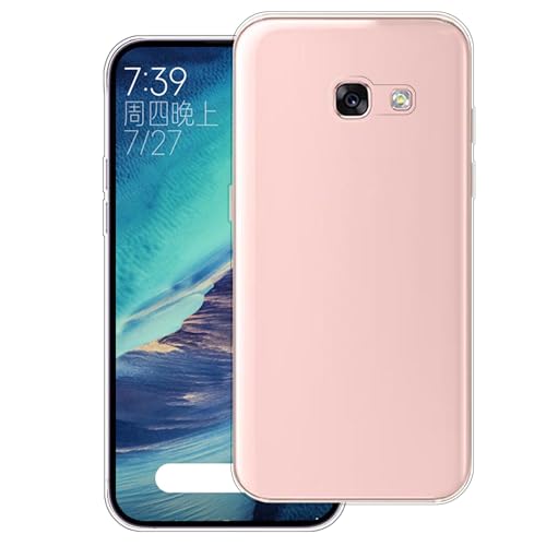 WUACYEAMING Case Compatible with Samsung Galaxy A3 (2017),Transparent Soft Bumper Phone Cover Clear Cases Shockproof TPU Silicone Bumpers Anti-Scratch Pattern-(transparent)